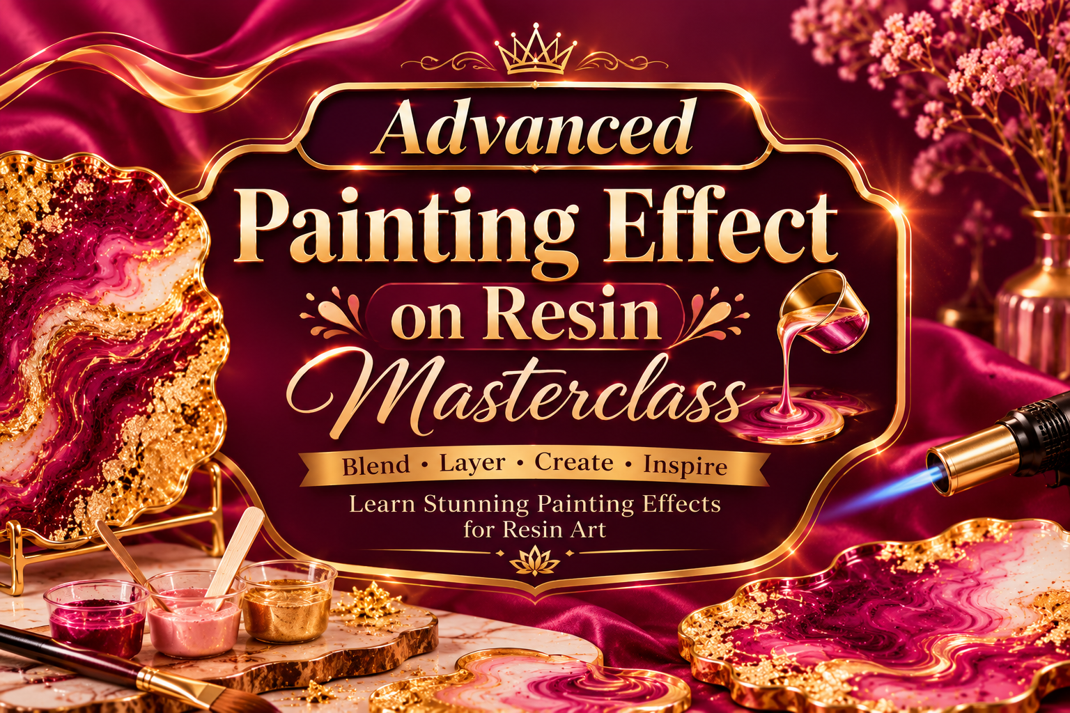 Painting effect on Resin : Masterclass